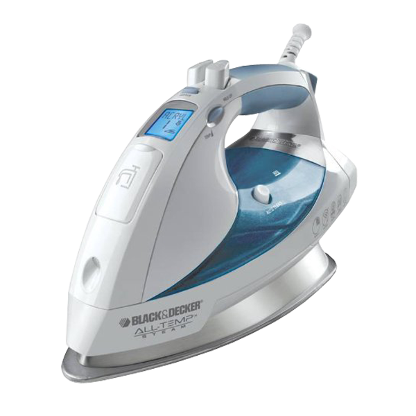 Black Decker D6000 All Temp Steam Iron with Stainless Steel